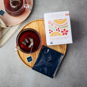Rishi Organic Peach Hibiscus Green
