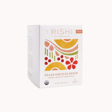 Load image into Gallery viewer, Rishi Organic Peach Hibiscus Green
