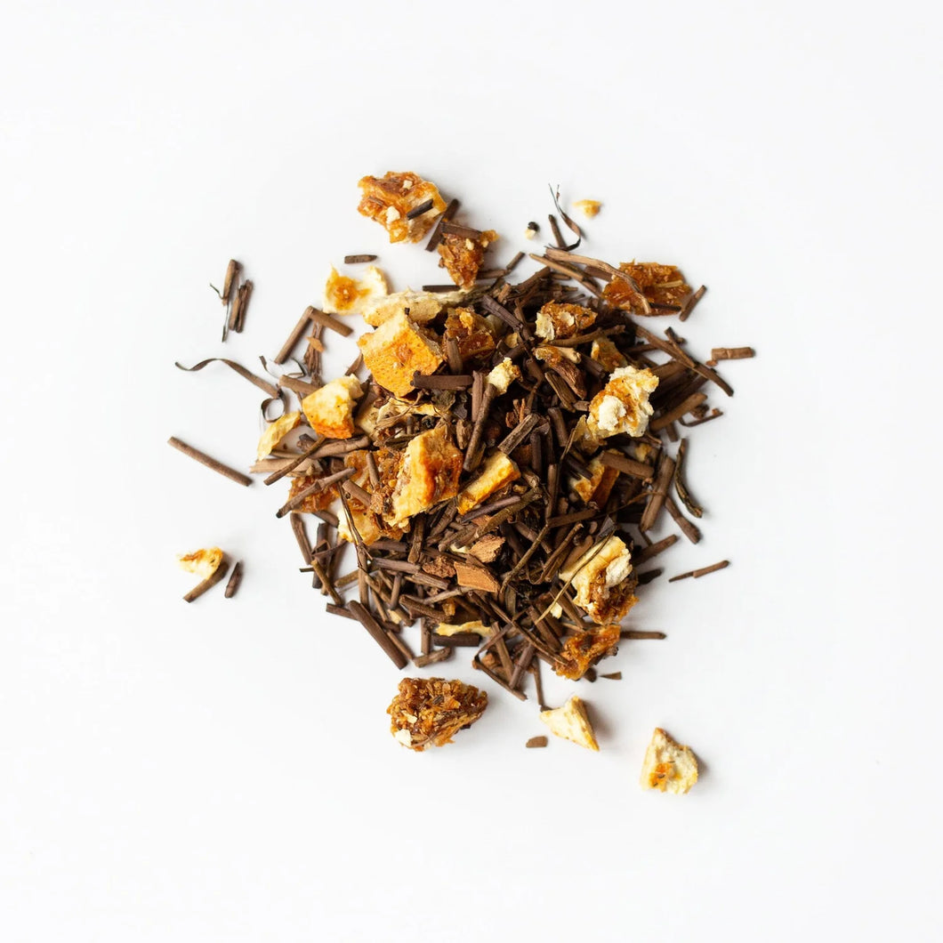 Rishi Organic Houjicha Cinnamon Orange Loose Leaf Tea (100 g)